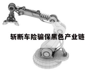 斩断车险骗保黑色产业链