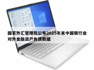 国家外汇管理局公布2025年末中国银行业对外金融资产负债数据